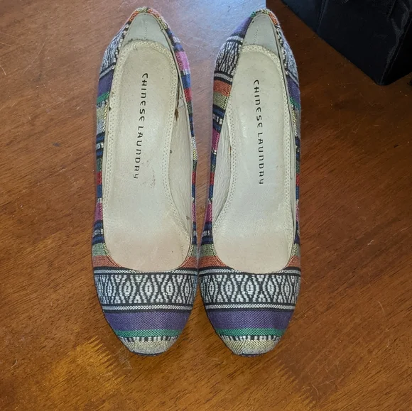 Chinese Laundry Multi Color/Pattern Platform Heels - Picture 2 of 7
